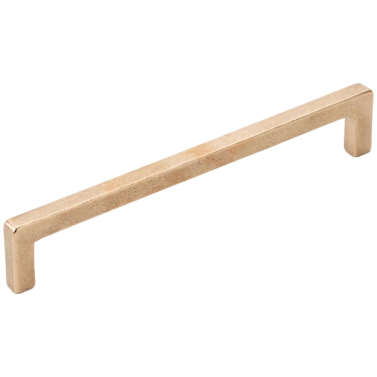 Vinci 8" Center to Center Rustic Contemporary Solid Bronze Cabinet Handle Pull - Made in Italy
