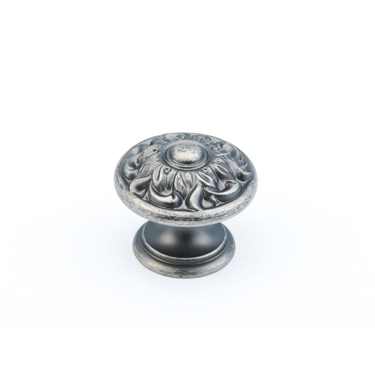 Schaub and Company - 870-CRS-25PACK - 2 Pack5 - Corinthian 1-3/8" Venetian Classical Round Solid Brass Cabinet Knob in Corinthian Silver