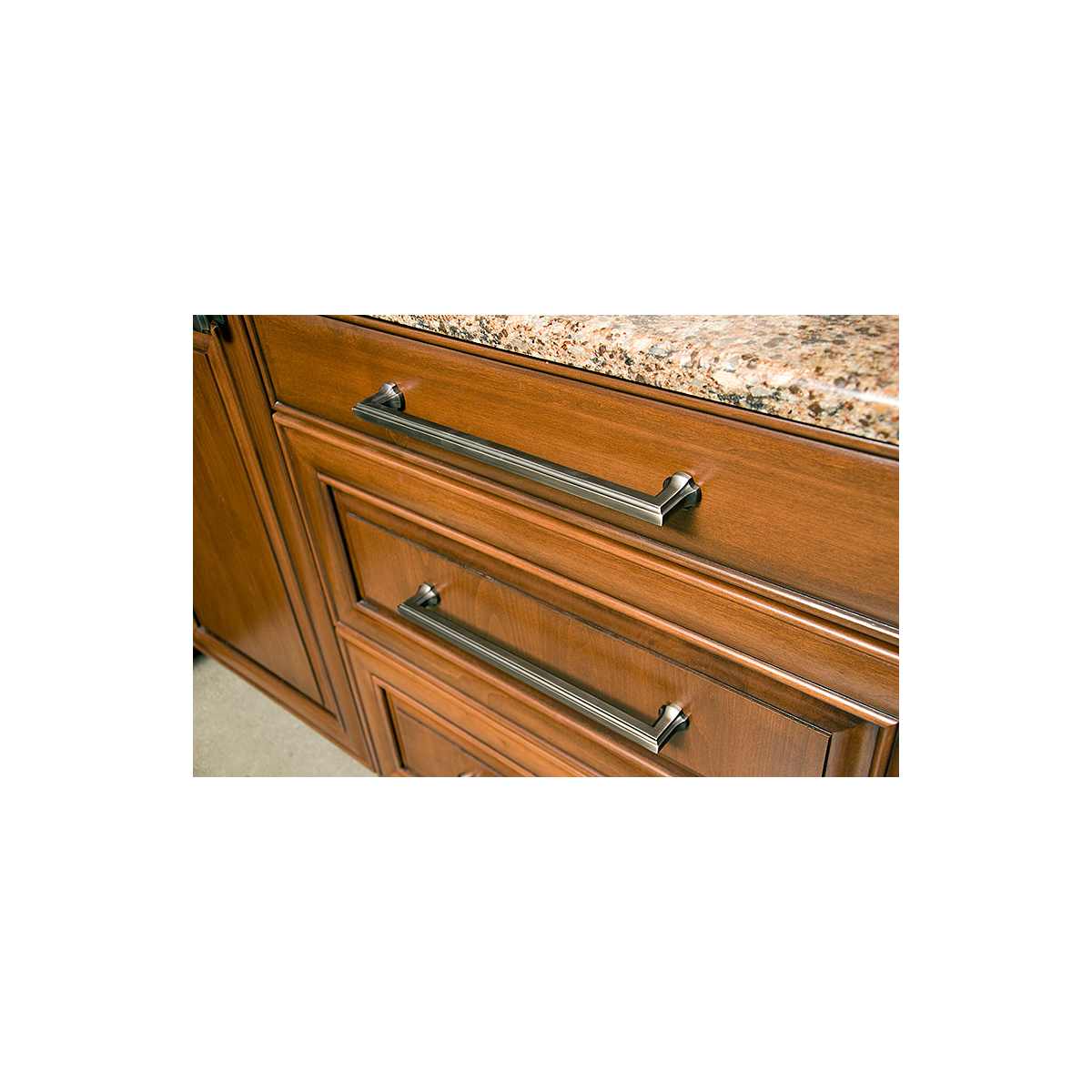 Schaub and Company - 879-AN-10PACK - Empire Pack of (10) - 8" Center to Center Classical Roman Cabinet Handles / Drawer Pulls in Antique Nickel