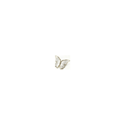 Nature 1-1/2" Center to Center Designer Butterfly Solid Brass Cabinet Pull Drawer Pull with Mother of Pearl Inlay