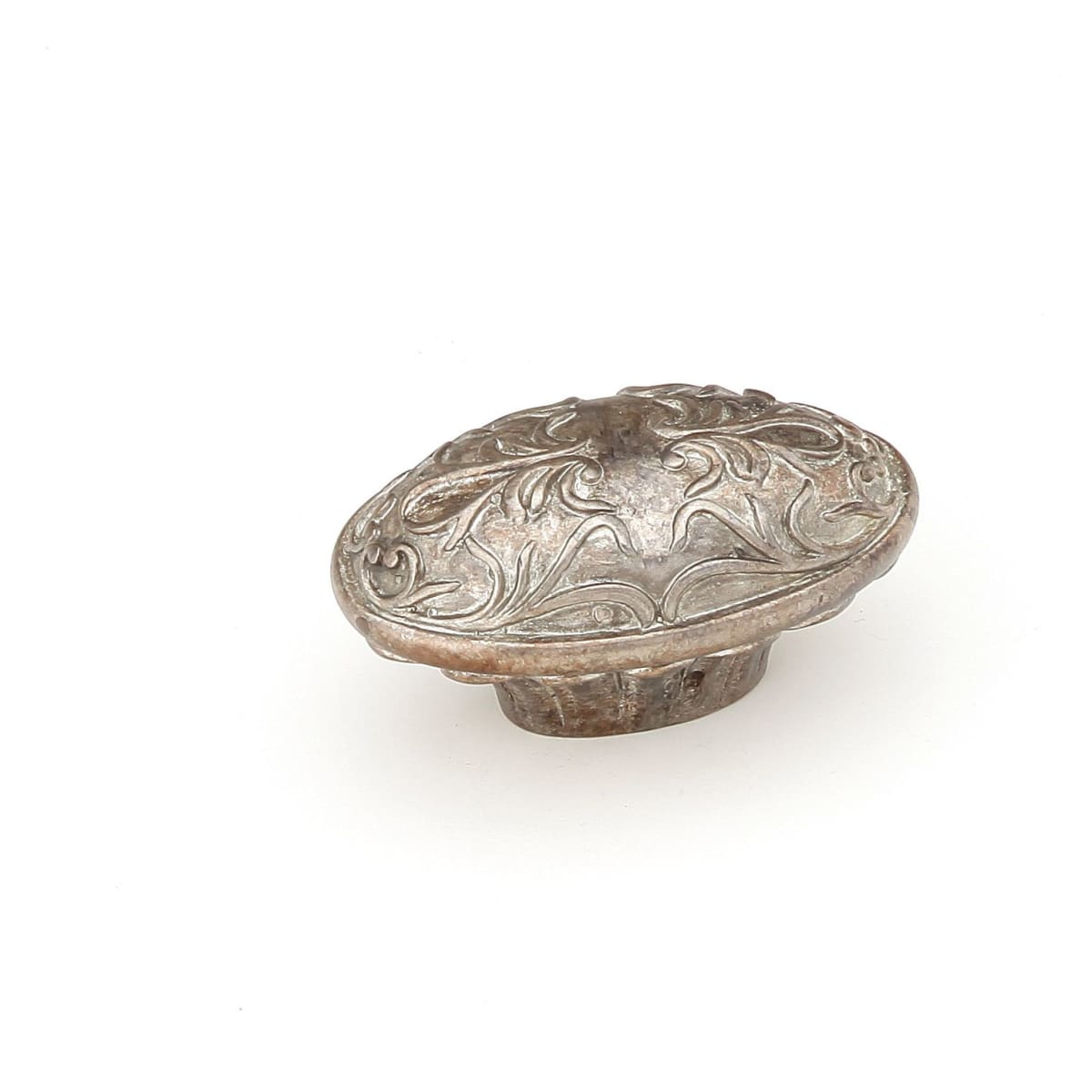 Cantata 1-1/4" Solid Brass Oval Ornate Venetian Cabinet Knob from Symphony Elegance