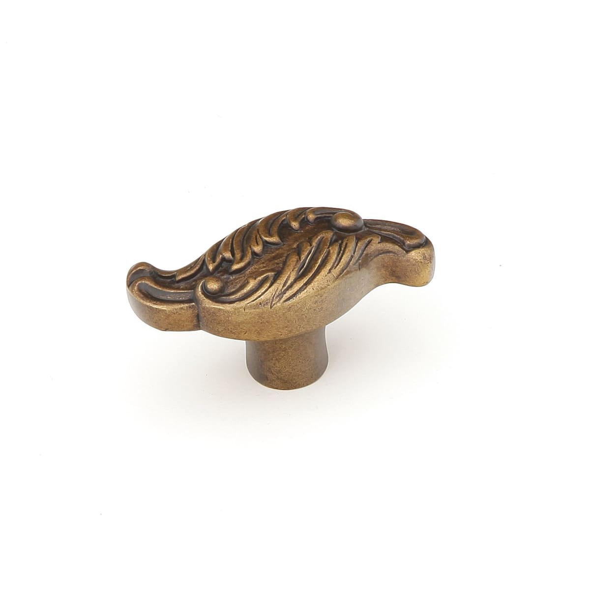 Cantata 2" Solid Brass Designer Classical Venetian Leaf Cabinet Knob - Acanthus