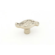 Schaub and Company - 996-WB - Cantata 2" Solid Brass Designer Classical Venetian Leaf Cabinet Knob - Acanthus in White Brass