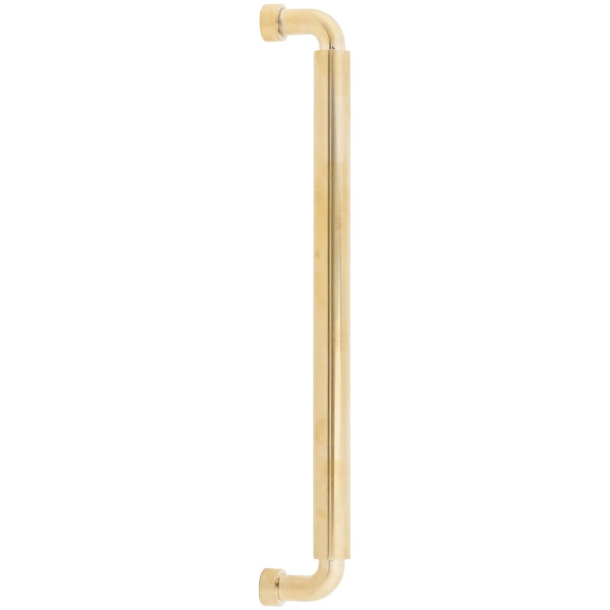 NOHO 12 Inch Center to Center Luxury Solid Brass Back to Back Barrel Handle Door Pulls - Pack of (2)