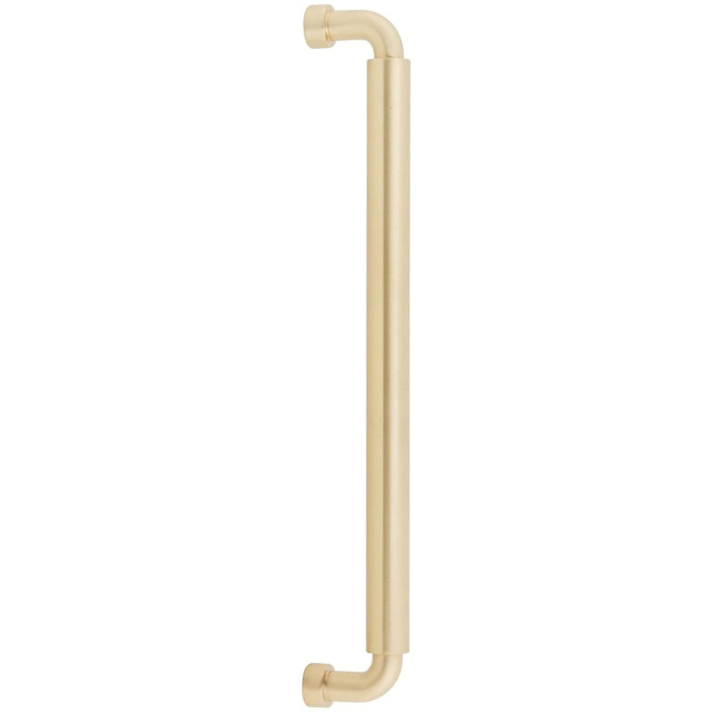 Schaub and Company - BTB211116-US4 - NOHO 12 Inch Center to Center Luxury Solid Brass Back to Back Barrel Handle Door Pulls - Pack of (2) in Satin Brass