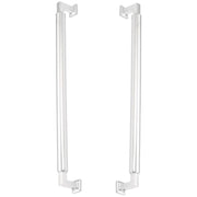 Schaub and Company - BTB479-26 - Haniburton 15" Center to Center Solid Brass Back to Back Door Pulls / Side By Side Cabinet Handles in Polished Chrome