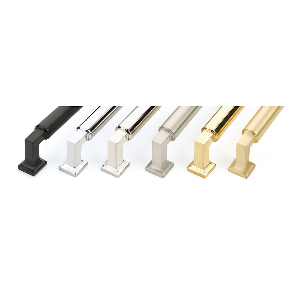 Schaub and Company - BTB479-26 - Haniburton 15" Center to Center Solid Brass Back to Back Door Pulls / Side By Side Cabinet Handles in Polished Chrome