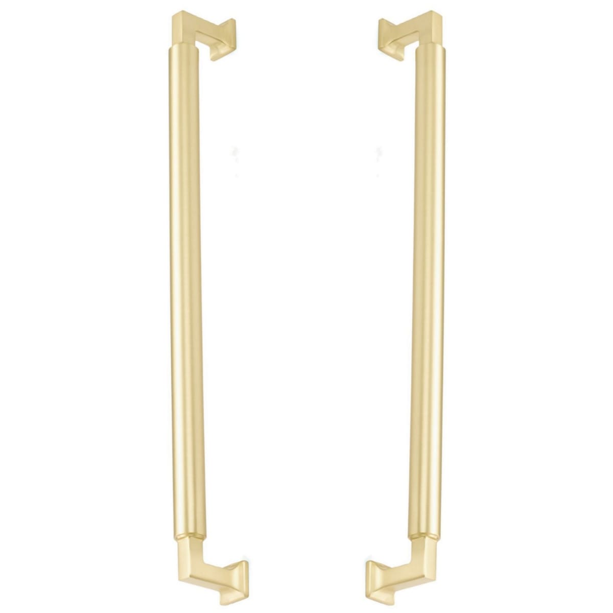 Haniburton 15" Center to Center Solid Brass Back to Back Door Pulls / Side By Side Cabinet Handles