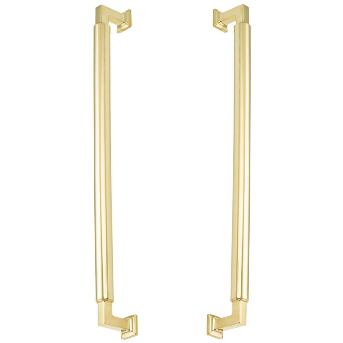 Haniburton 15" Center to Center Solid Brass Back to Back Door Pulls / Side By Side Cabinet Handles