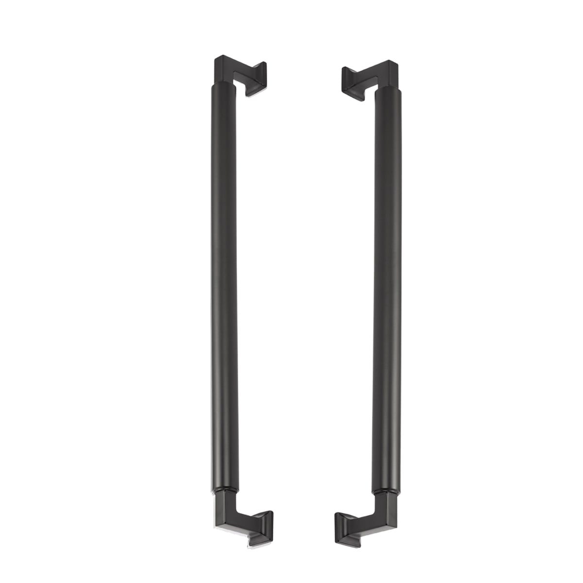 Haniburton 18" Center to Center Solid Brass Barrel Style Back to Back Door Pull  / Side by Side Cabinet Handle Set