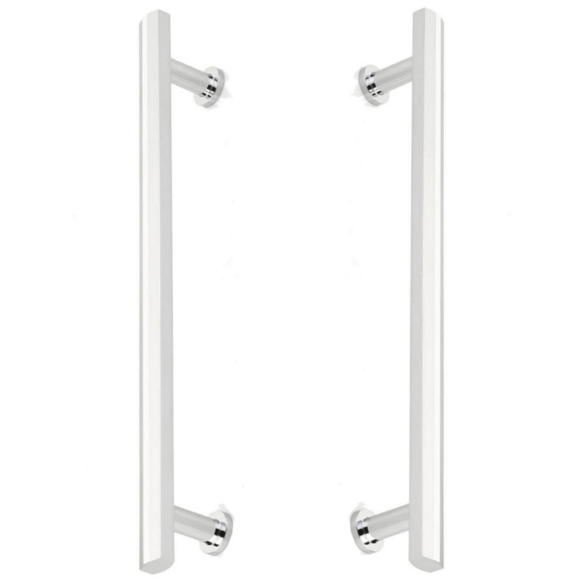 Heathrow 12" Center to Center Solid Brass Back to Back Door Pulls / Side By Side Cabinet Handles