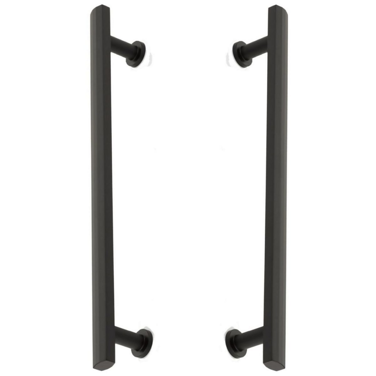 Heathrow 12" Center to Center Solid Brass Back to Back Door Pulls / Side By Side Cabinet Handles