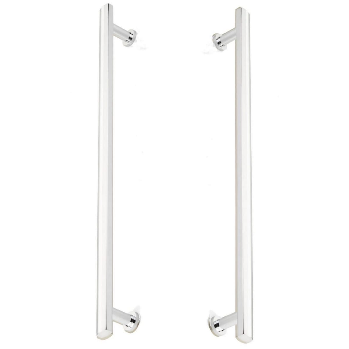 Heathrow 18" Center to Center Solid Brass Back to Back Door Pulls / Side by Side Cabinet Handles