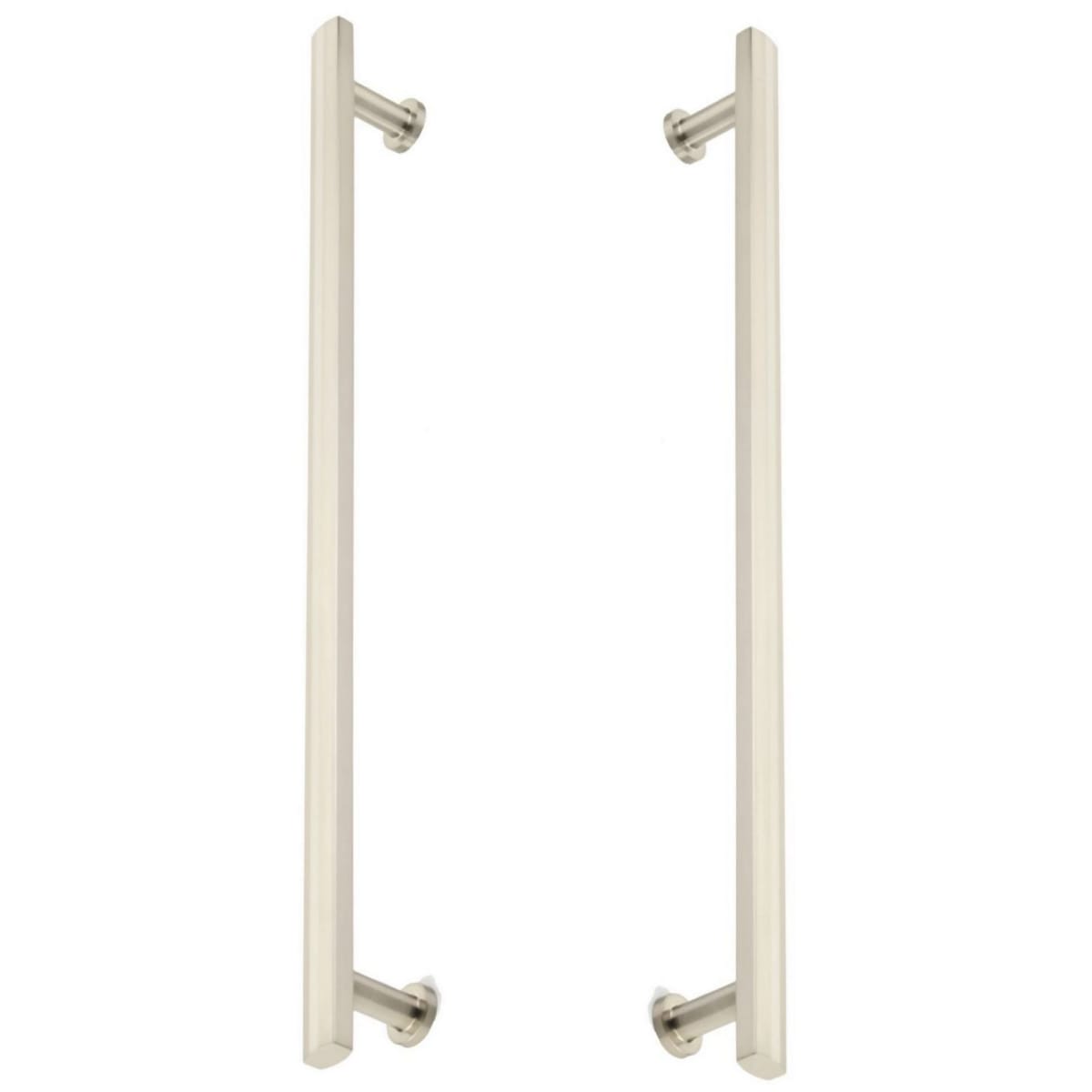 Heathrow 18" Center to Center Solid Brass Back to Back Door Pulls / Side by Side Cabinet Handles