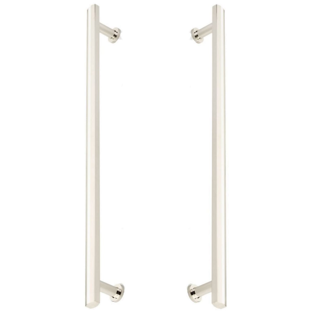 Heathrow 18" Center to Center Solid Brass Back to Back Door Pulls / Side by Side Cabinet Handles