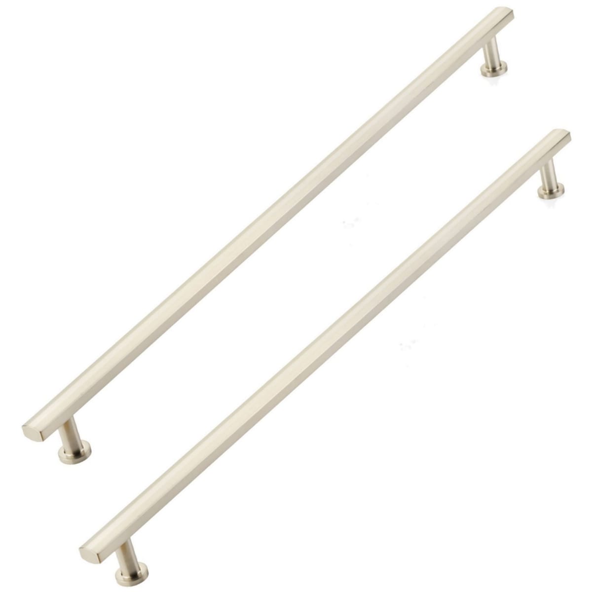 Heathrow 24" Center to Center Solid Brass Back to Back Door Pulls / Side by Side Cabinet Handles