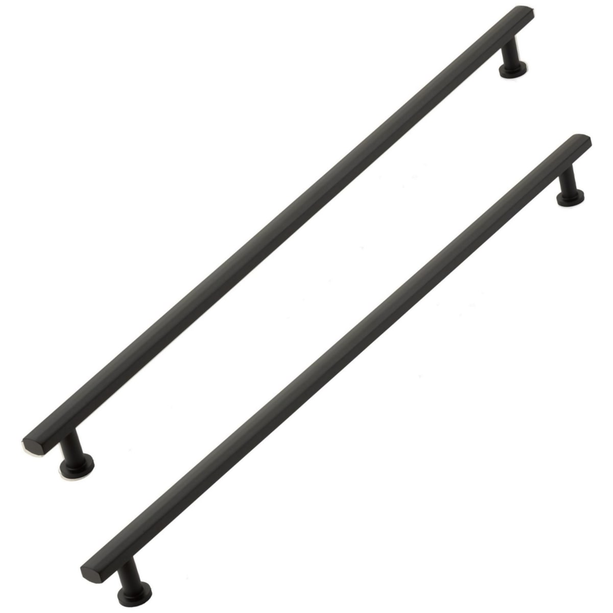Heathrow 24" Center to Center Solid Brass Back to Back Door Pulls / Side by Side Cabinet Handles