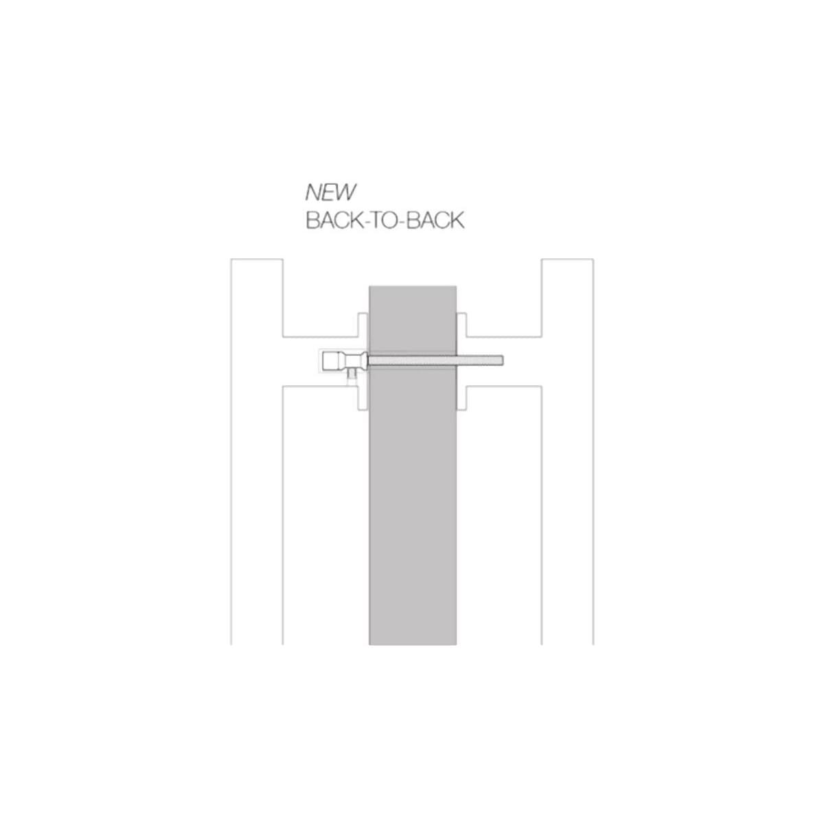 Schaub and Company - BTB788-12A-AZ - Vinci 12" Center to Center Solid Bronze Square Back to Back Door Pulls / Side By Side Appliance Handles in Antique Bronze