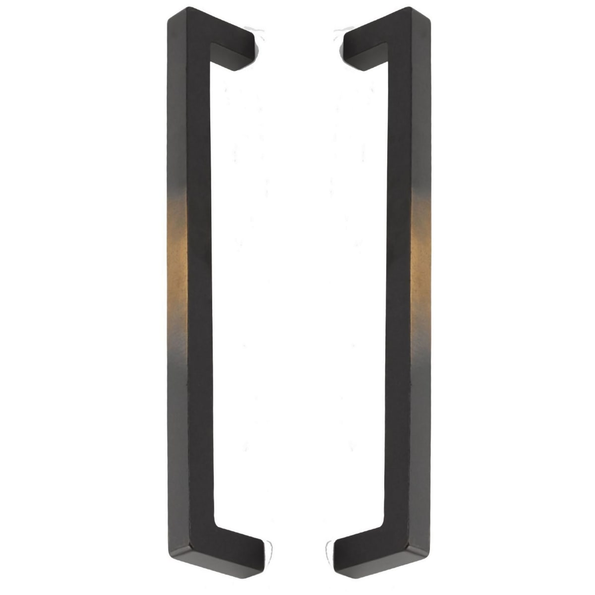 Schaub and Company - BTB788-12A-AZ - Vinci 12" Center to Center Solid Bronze Square Back to Back Door Pulls / Side By Side Appliance Handles in Antique Bronze