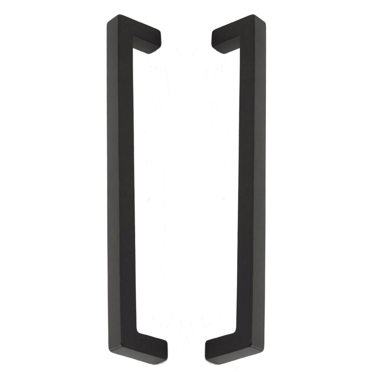 Vinci 12" Center to Center Solid Bronze Square Back to Back Door Pulls / Side By Side Appliance Handles