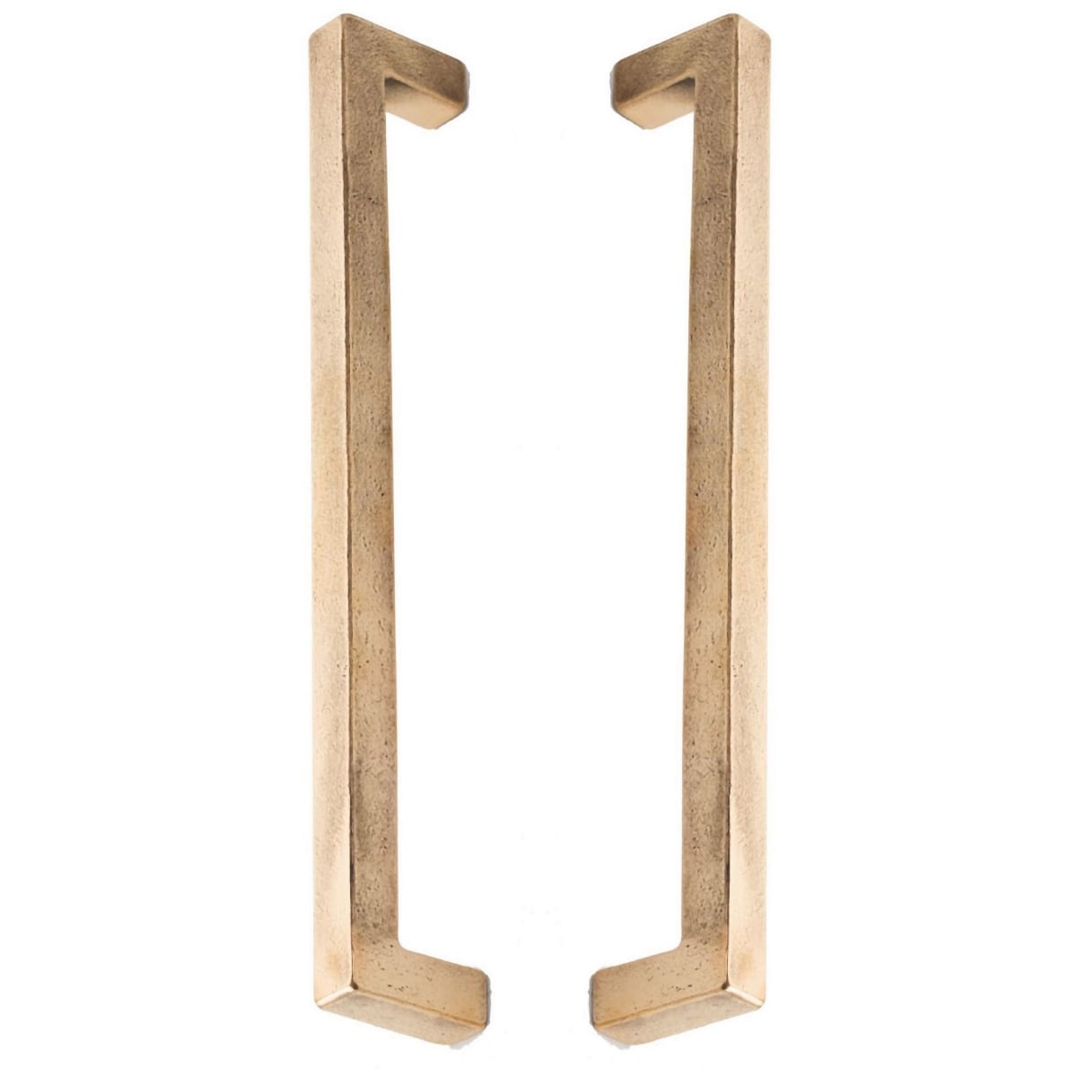 Vinci 12" Center to Center Solid Bronze Square Back to Back Door Pulls / Side By Side Appliance Handles