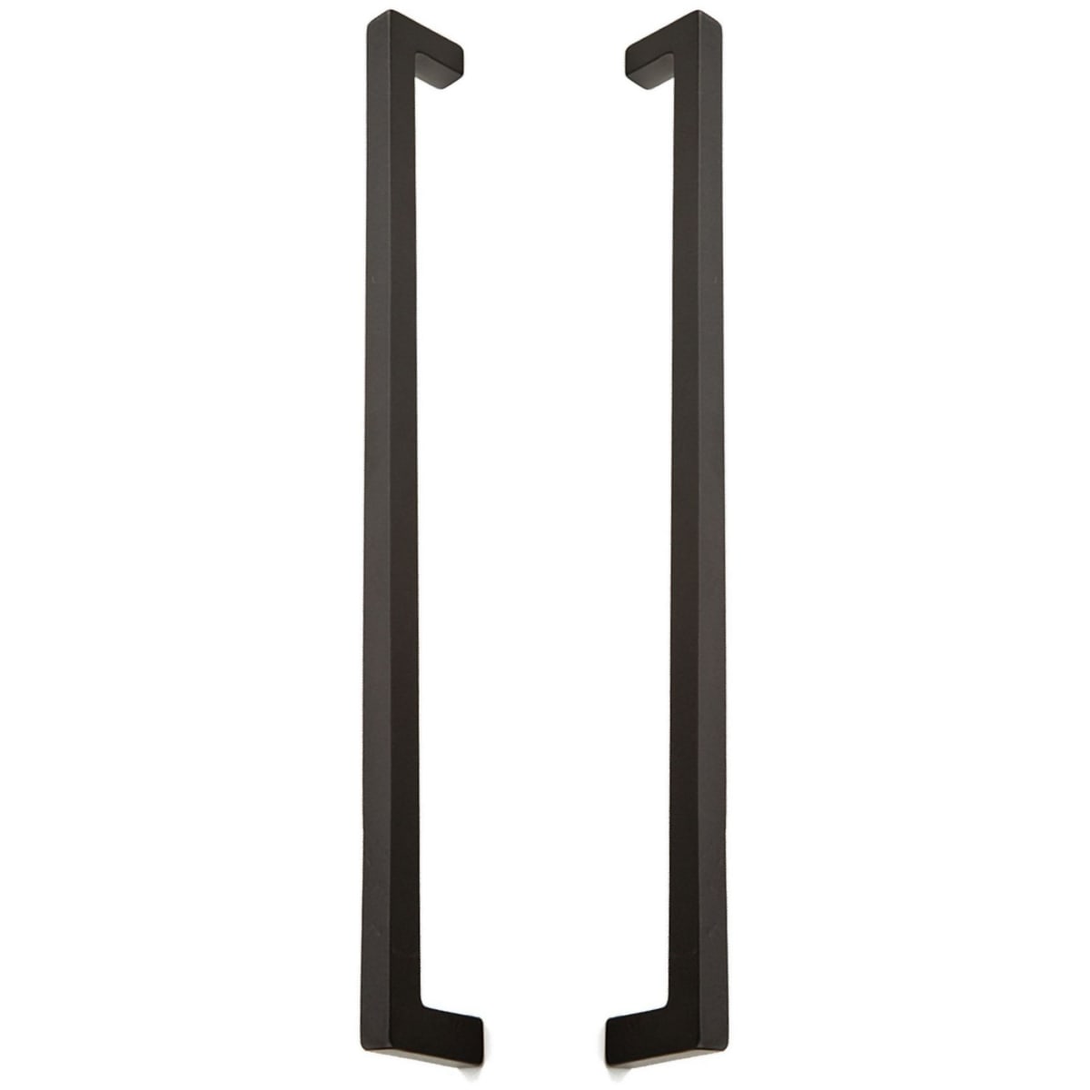 Vinci 18" Center to Center Solid Bronze Square Back to Back Door Pulls / Side by Side Appliance Handles