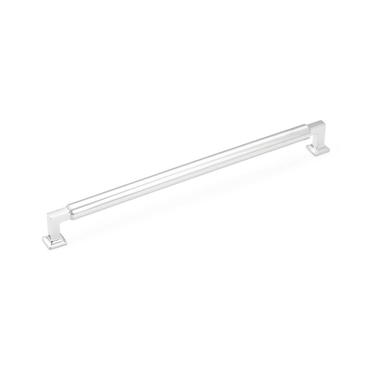 Haniburton 12" Center to Center Cylinder Style Solid Brass Concealed Screw Appliance Handle / Appliance Pull