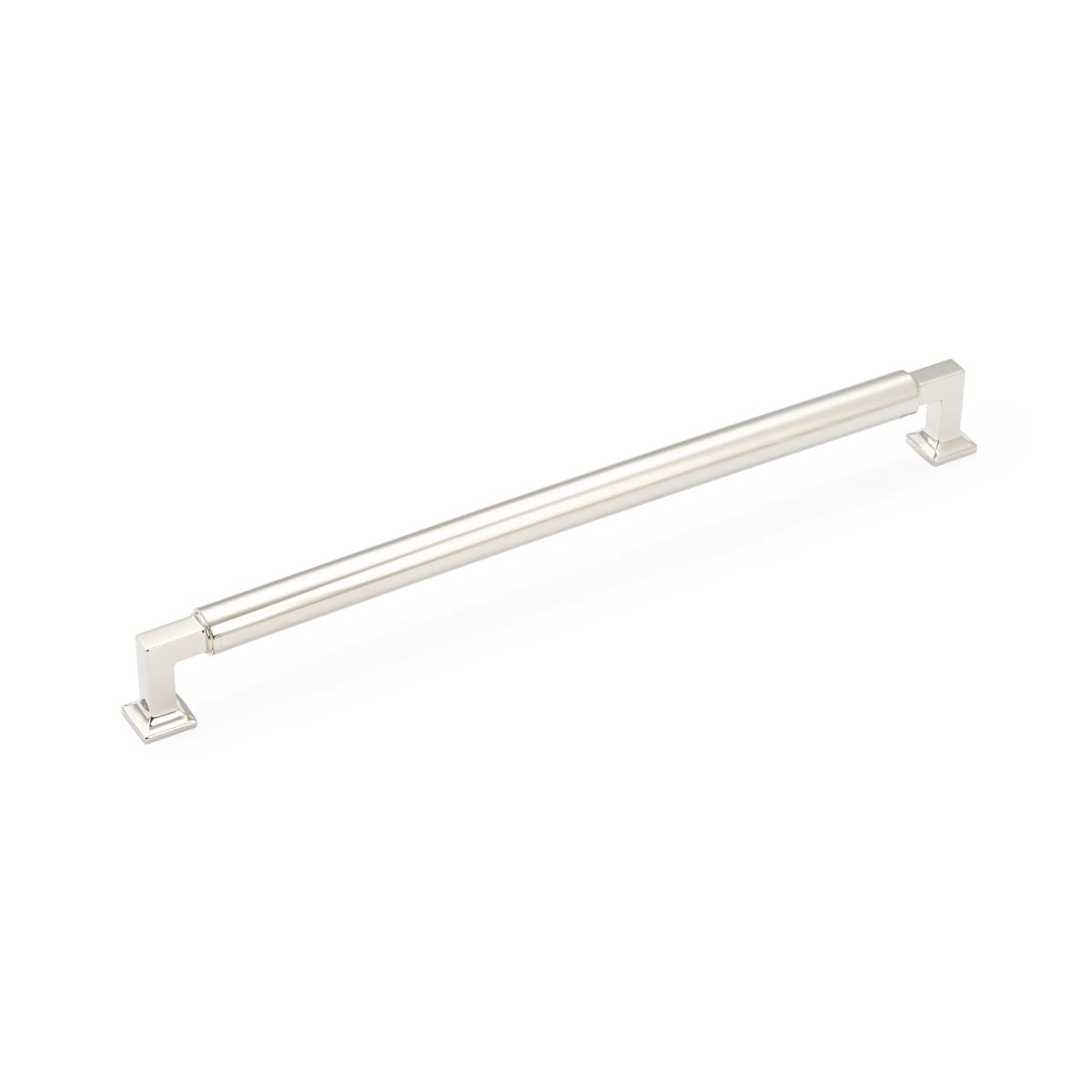 Haniburton 18" Center to Center Cylinder Style Solid Brass Concealed Screw Appliance Handle / Appliance Pull