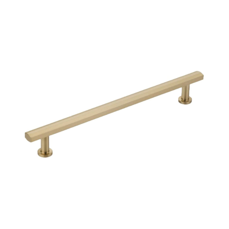 Schaub and Company - CS557-SSB - Heathrow 12" Center to Center Concealed Screw Bar Solid Brass Appliance Pull in Signature Satin Brass