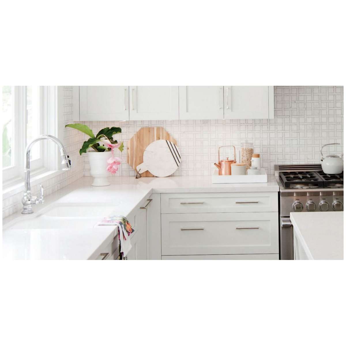 Schaub and Company - CS788-12A-PWB - Vinci 12" Center to Center Solid Bronze Concealed Screw Square Appliance Handle / Pull in Polished White Bronze