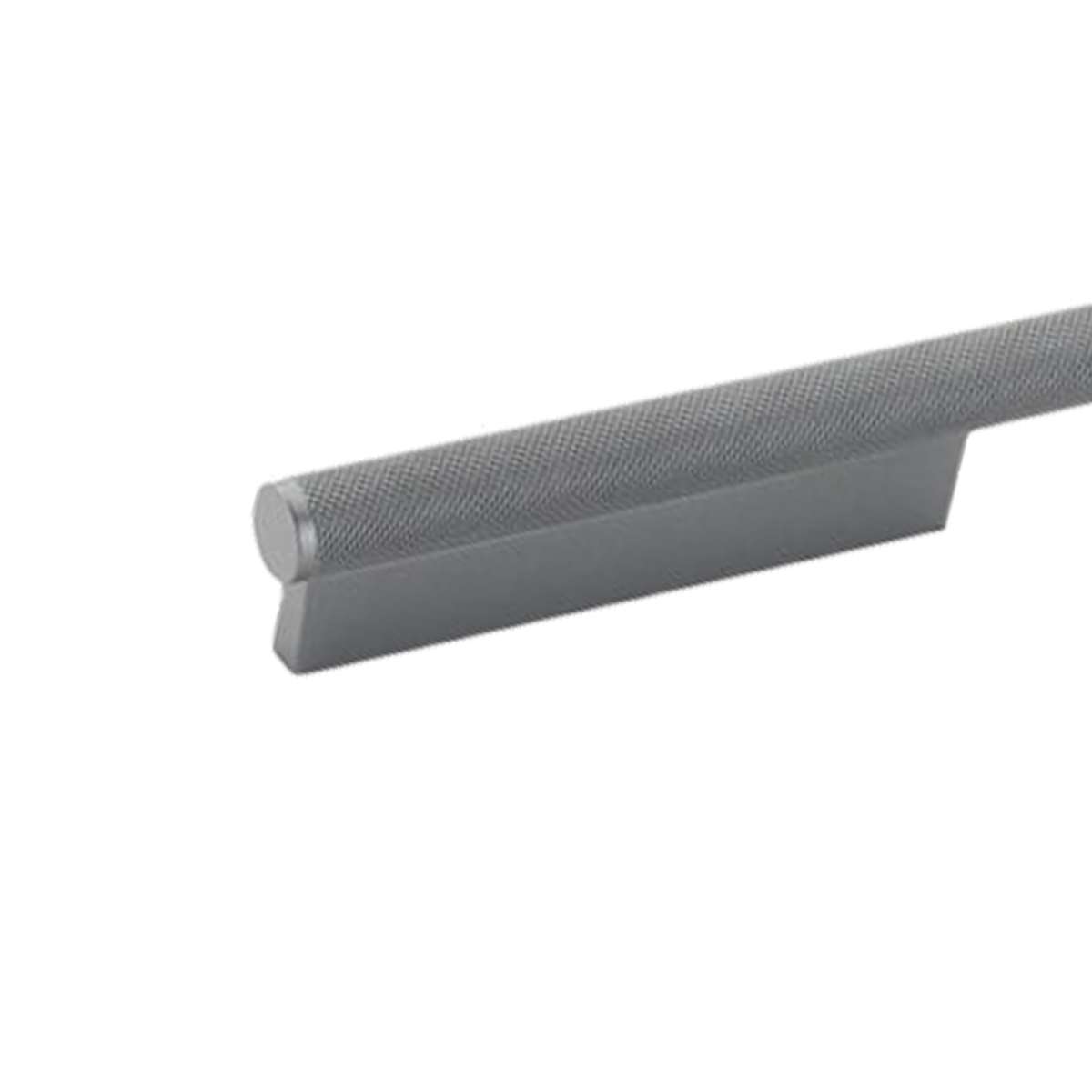 Schaub and Company - 1202-MB - MODO Euro Modern 6" Center to Center Cabinet Pull with Knurled Metal Handle - Made in Brazil in Matte Black