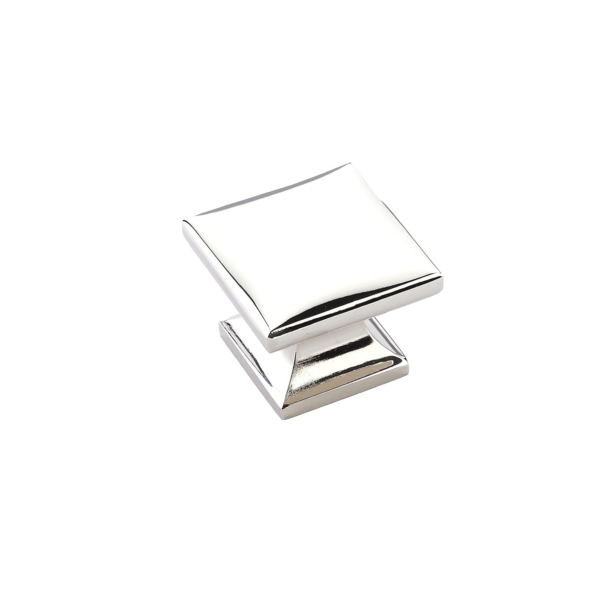 Northport 1-3/8" Contemporary Square Cabinet Knob with Faceted X Surface