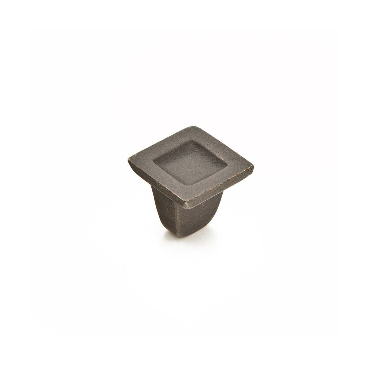 Vinci 1-1/4" Luxury Artisan Cast Bronze Square Cabinet Knob - Made in Italy