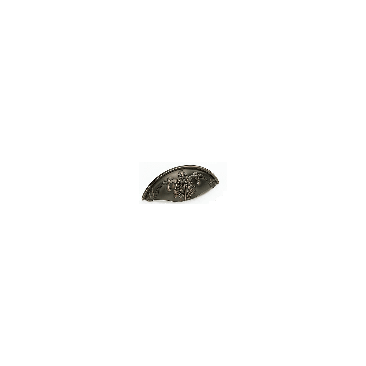 Corinthian 3" Center to Center Traditional Ornate Solid Brass Cabinet Cup Pull / Drawer Cup Pull