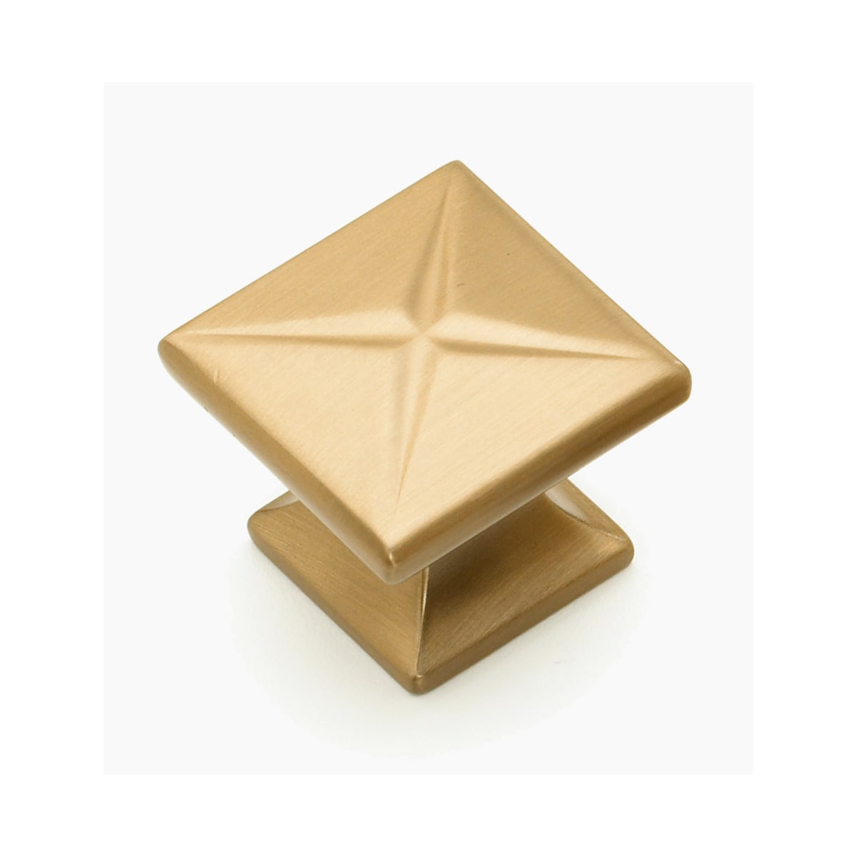 Northport 1-3/8" Contemporary Square Cabinet Knob with "X" Design