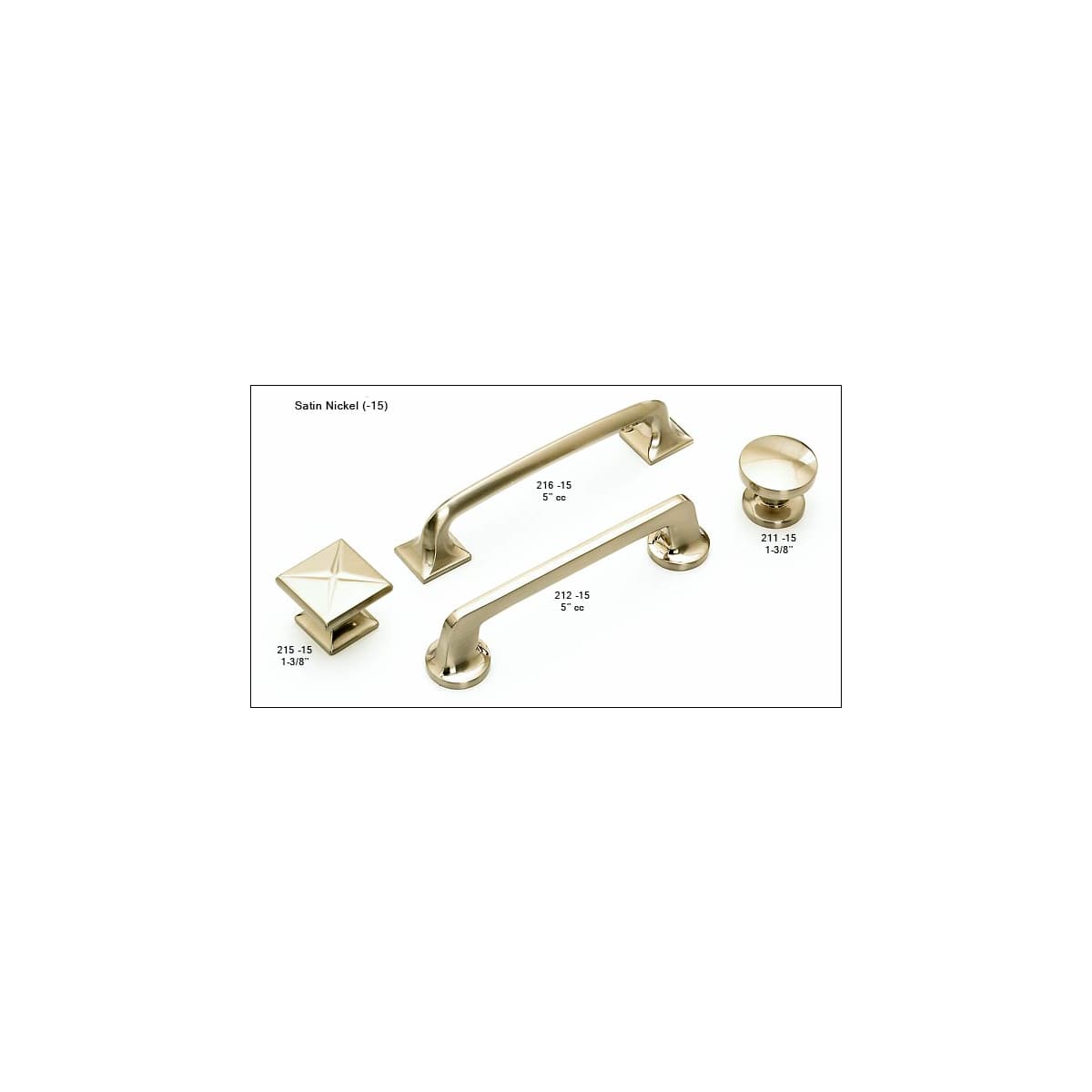 Schaub and Company - 215-PN - Northport 1-3/8" Contemporary Square Cabinet Knob with "X" Design in Polished Nickel