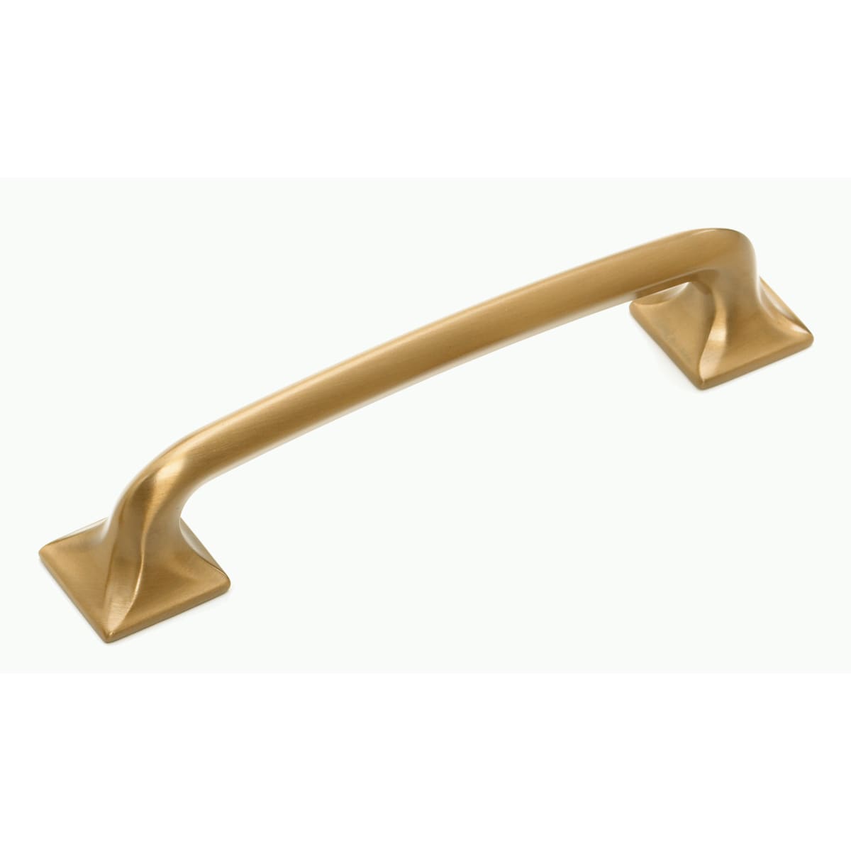 Northport 5" Center to Center Contemporary Rounded Cabinet Handle Pull with Square Footplates