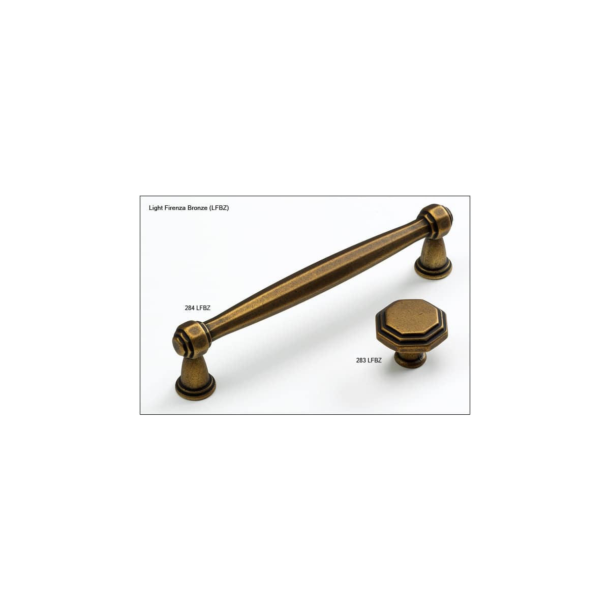 Schaub and Company - 283-FS - Firenza 1-1/8" Geometric Traditional Old World Cabinet Knob - Made in Italy in Firenza Silver