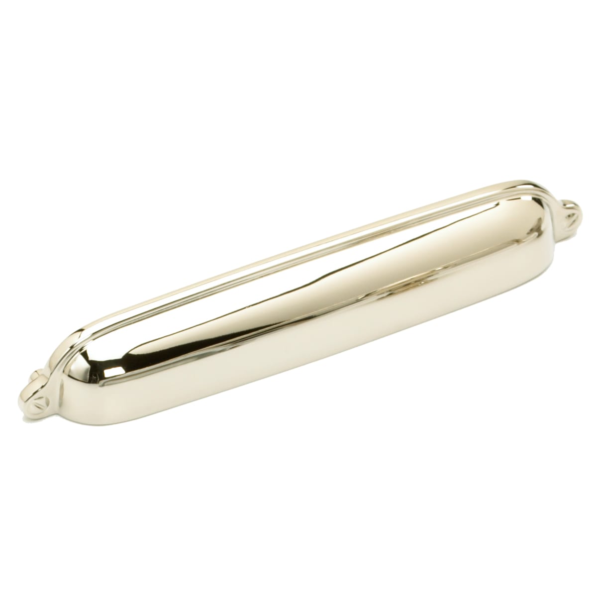 Country 6" Center to Center Solid Brass Traditional Shell / Cup Cabinet Pull