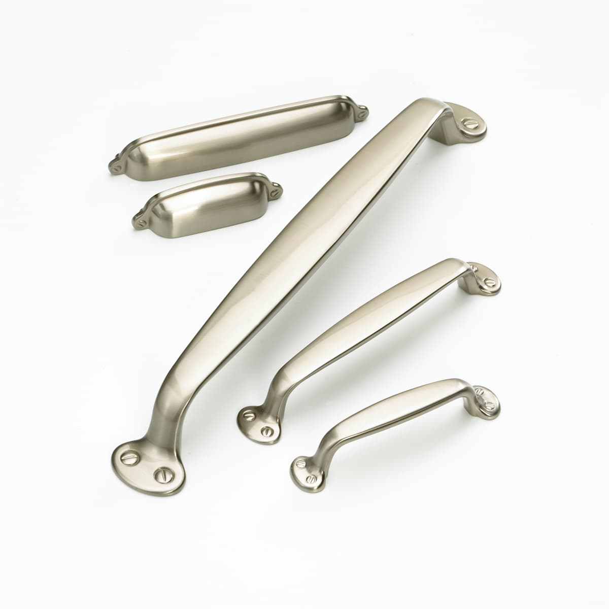 Schaub and Company - 745-PN - Country 6" Center to Center Solid Brass Traditional Handle Cabinet Pull in Polished Nickel