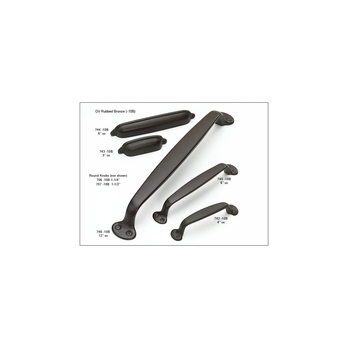 Schaub and Company - 745-PN - Country 6" Center to Center Solid Brass Traditional Handle Cabinet Pull in Polished Nickel