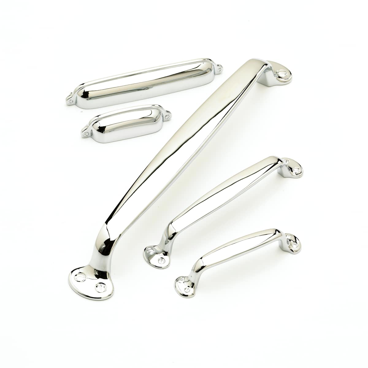 Schaub and Company - 745-PN - Country 6" Center to Center Solid Brass Traditional Handle Cabinet Pull in Polished Nickel