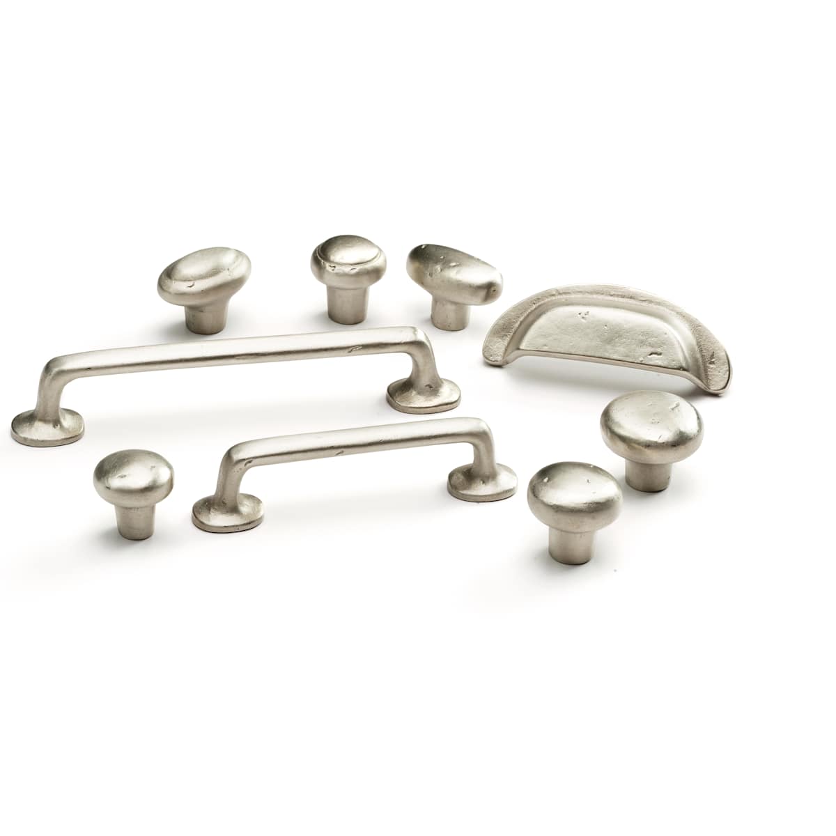 Schaub and Company - 773-DP - Mountain 1-5/8" Rustic Vintage Round Solid Bronze Cabinet Knob - Made in Italy in Dark Pewter