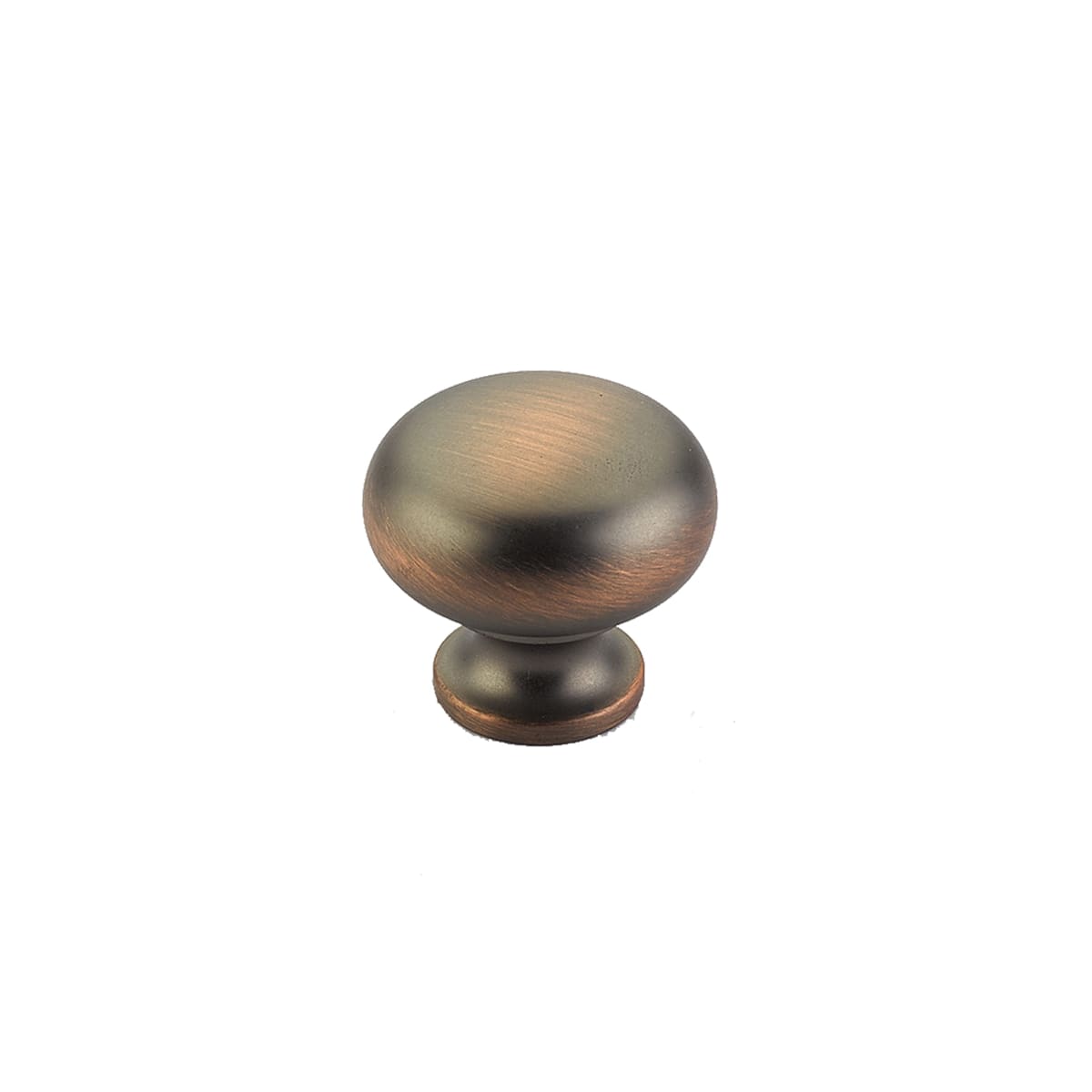 Baroque 1-1/4" Solid Brass Traditional Mushroom Round Smooth Luxury Cabinet Knob / Drawer Knob