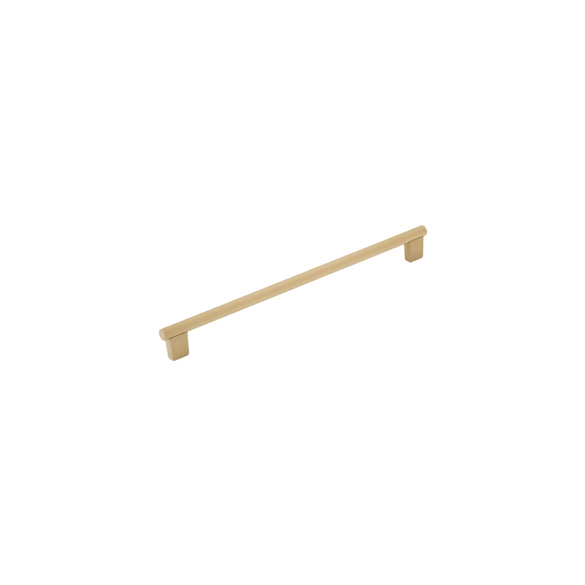 Aspero 12" Center to Center Modern Ridged Round Large Oversized Cabinet Bar Handle / Drawer Bar Pull