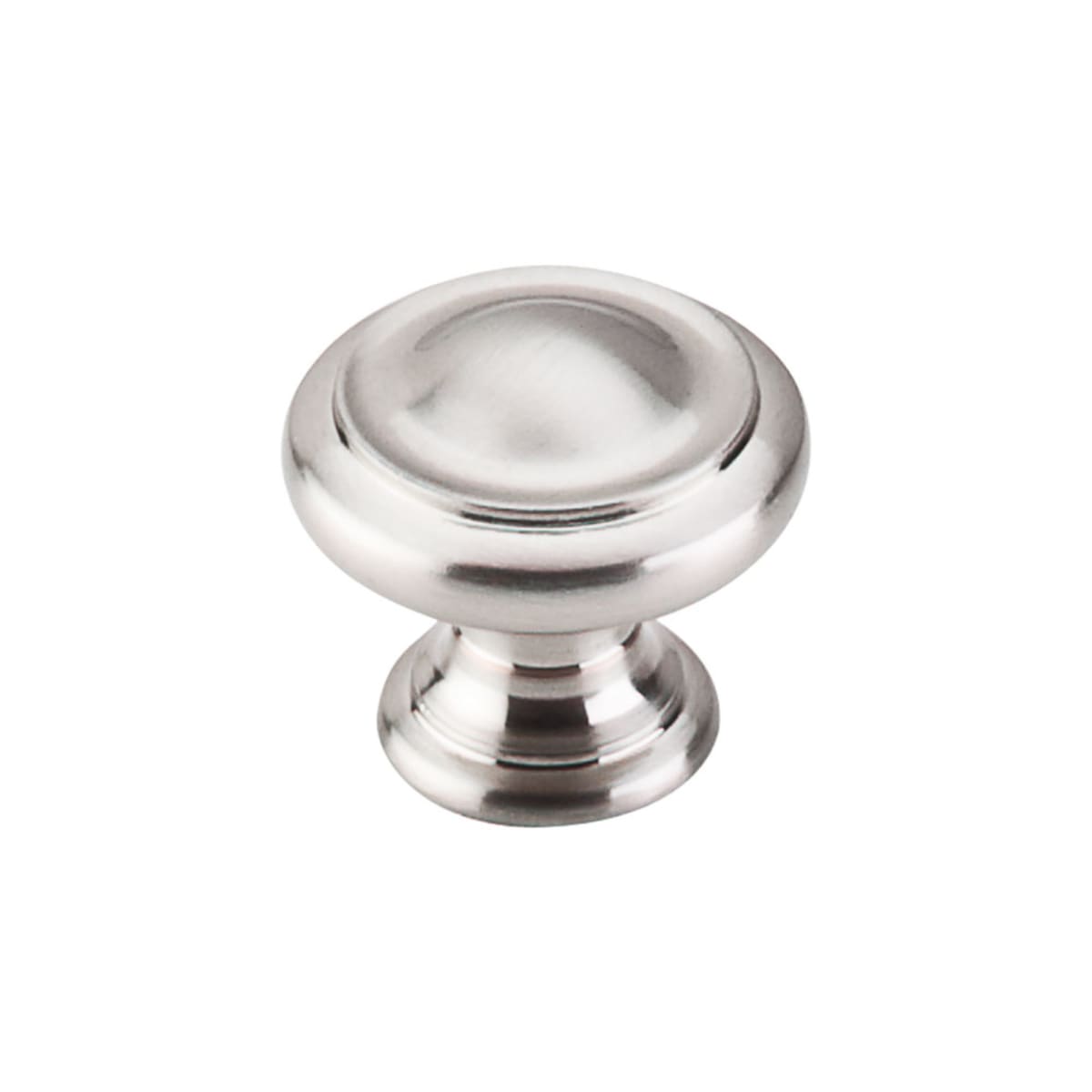 Top Knobs - M1116 - Dome 1-1/8 Inch Mushroom Cabinet Knob from the Nouveau III Collection in Brushed Satin Nickel