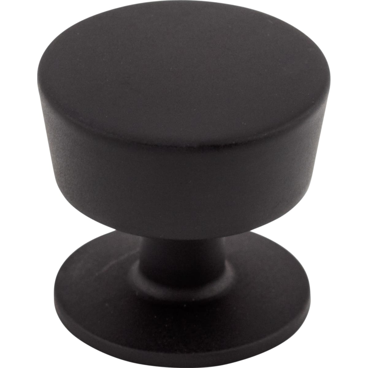 Top Knobs - M1123 - Essex 1-3/16 Inch Mushroom Cabinet Knob from the Nouveau III Collection in Flat Black