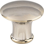 Top Knobs - m1307 - Lund 1-1/4 Inch Mushroom Cabinet Knob from the Asbury Collection in Polished Nickel