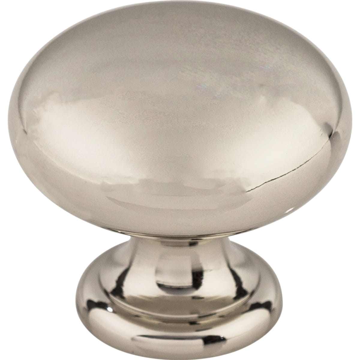Top Knobs - m1312 - Mushroom 1-1/4 Inch Mushroom Cabinet Knob from the Asbury Collection in Polished Nickel