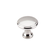 Ringed 1-1/8 Inch Mushroom Cabinet Knob from the Asbury Collection - 25 Pack
